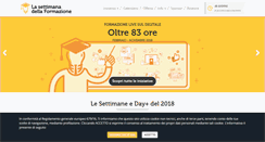 Desktop Screenshot of lasettimanadellaformazione.com
