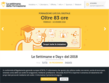 Tablet Screenshot of lasettimanadellaformazione.com